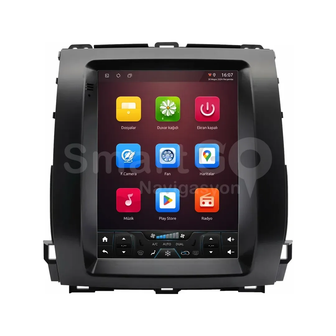 Toyota Land Cruiser Prado Android Tesla Multimedya Sistemi (2003-2009) - 9.7 İnç