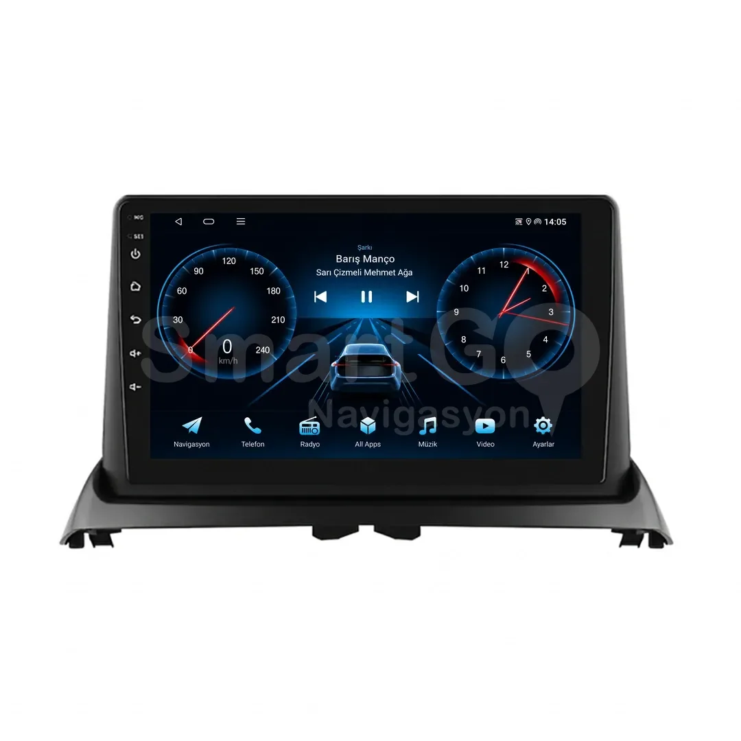 Renault Symbol Android Multimedya Sistemi (2002-2006) - Clio 9 İnç