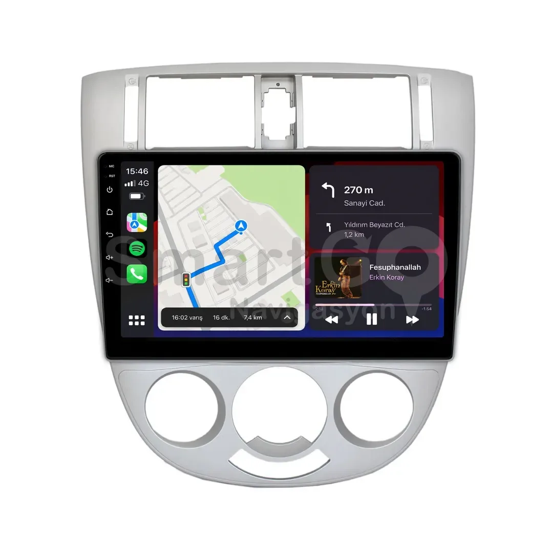 Chevrolet Lacetti Android Gri Multimedya Sistemi (2004-2009) - 10 İnç