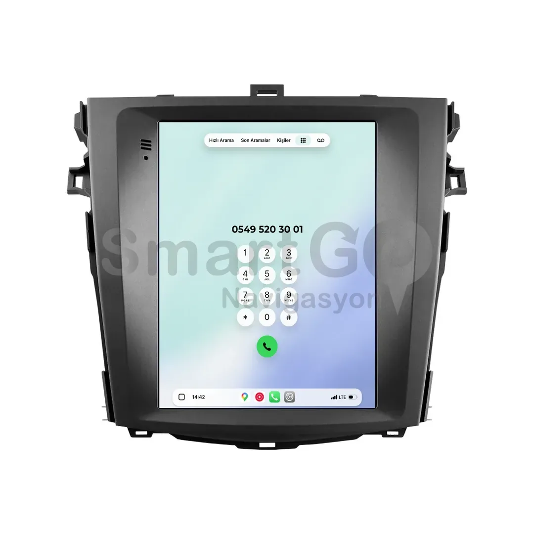 Toyota Corolla Android Tesla Multimedya Sistemi (2007-2012) - 9.7 İnç