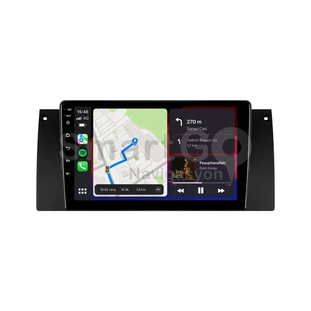BMW 5 Series E39 Android Multimedya Sistemi (1995-2003) - 9 İnç