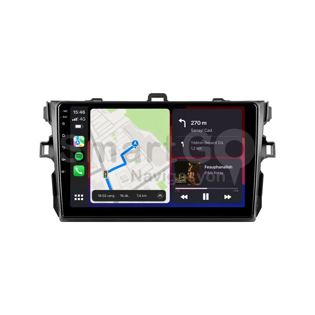 Toyota Corolla Android Multimedya Sistemi (2007-2012) - 9 İnç