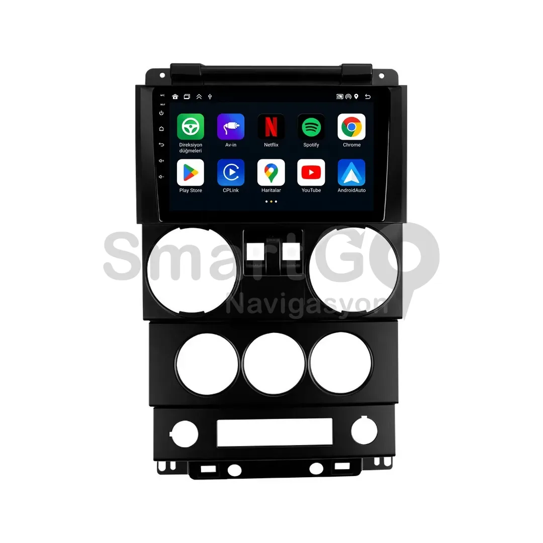Jeep Wrangler Android Multimedya Sistemi (2007-2010) - Rubicon 9 İnç