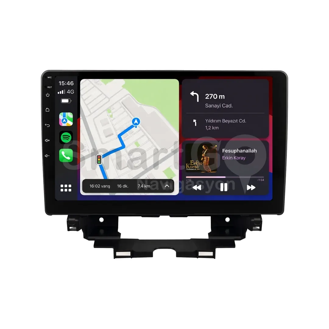 Renault Kangoo Android Multimedya Sistemi (2024-2025) - 10 İnç