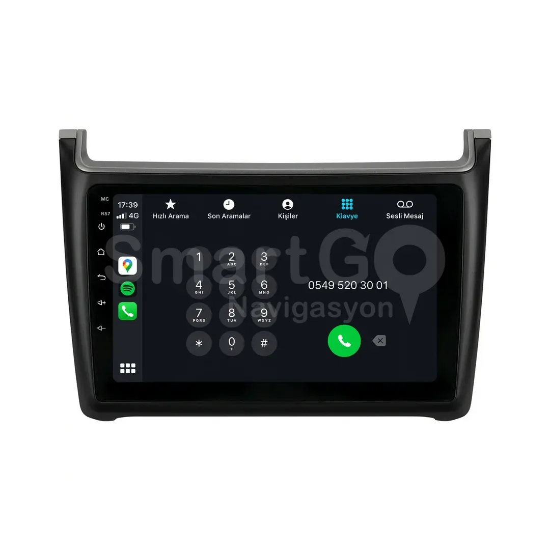Volkswagen Polo Android Multimedya Sistemi (2010-2017) - 9 İnç