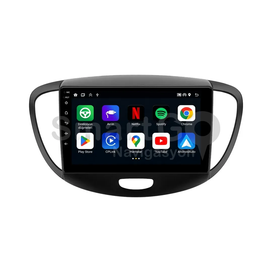 Hyundai i10 Android Multimedya Sistemi (2008-2012) - 9 İnç