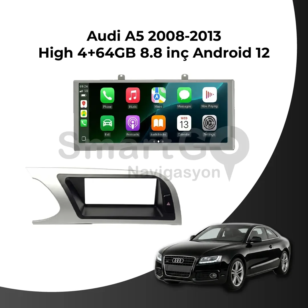 Audi A5 2008-2013 High 8.8 İnç 4/64 GB Android Multimedya