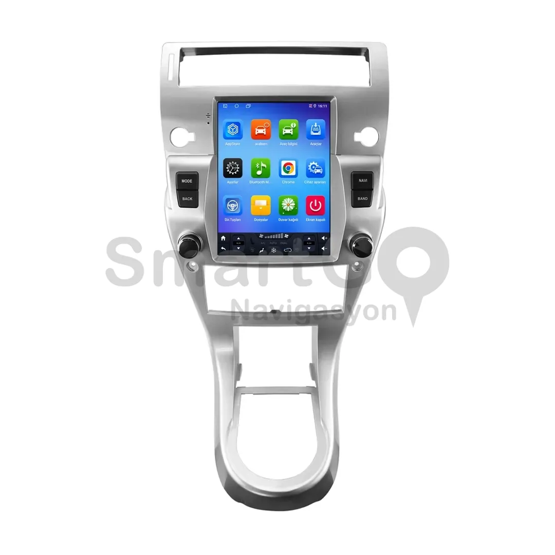 Citroen C4 Android Tesla Multimedya Sistemi (2005-2011) - 9.7 İnç
