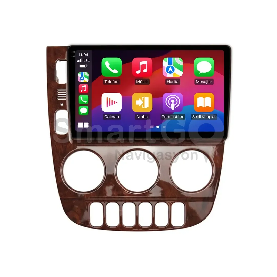 Mercedes ML Android Multimedya Sistemi (1998-2005) - 9 İnç Maun