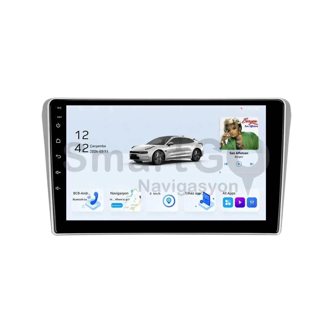 Toyota Avensis Android Multimedya Sistemi (2003-2009) - 9 İnç Gri