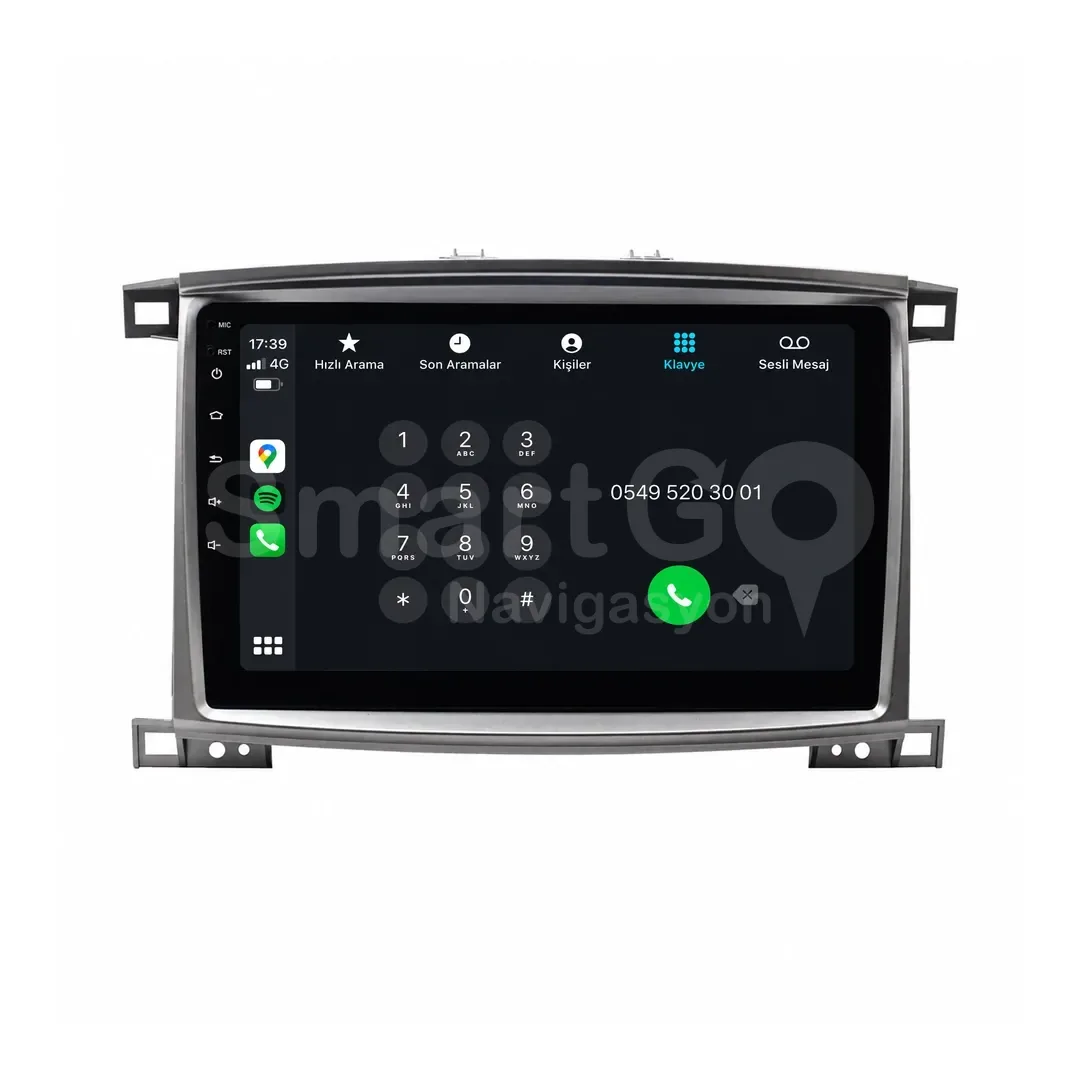Toyota Land Cruiser Android Multimedya Sistemi (2003-2007) - Lexus LX 470 10 İnç 2000