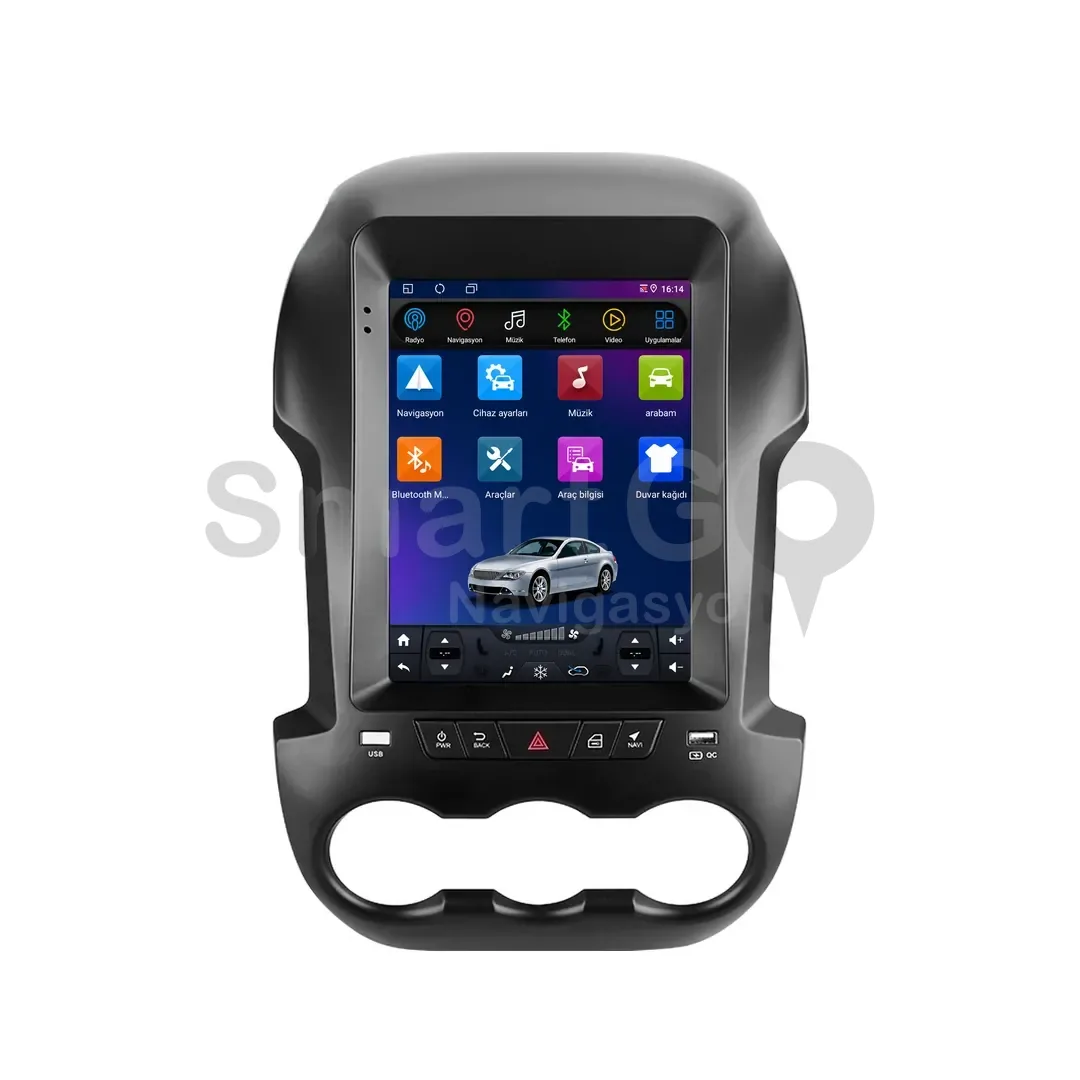 Ford Ranger Android Tesla Multimedya Sistemi (2012-2015) - 9.7 İnç