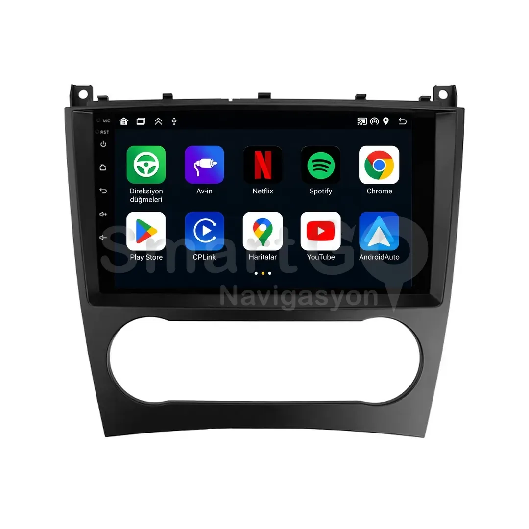 Mercedes C-Class Android Multimedya Sistemi (2004-2006) - 9 İnç