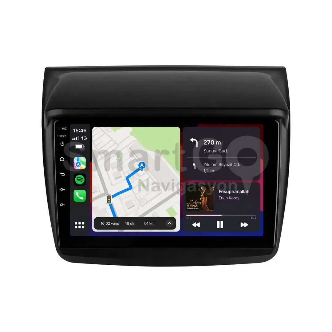 Mitsubishi L200 Android Multimedya Sistemi (2007-2015) - 9 İnç