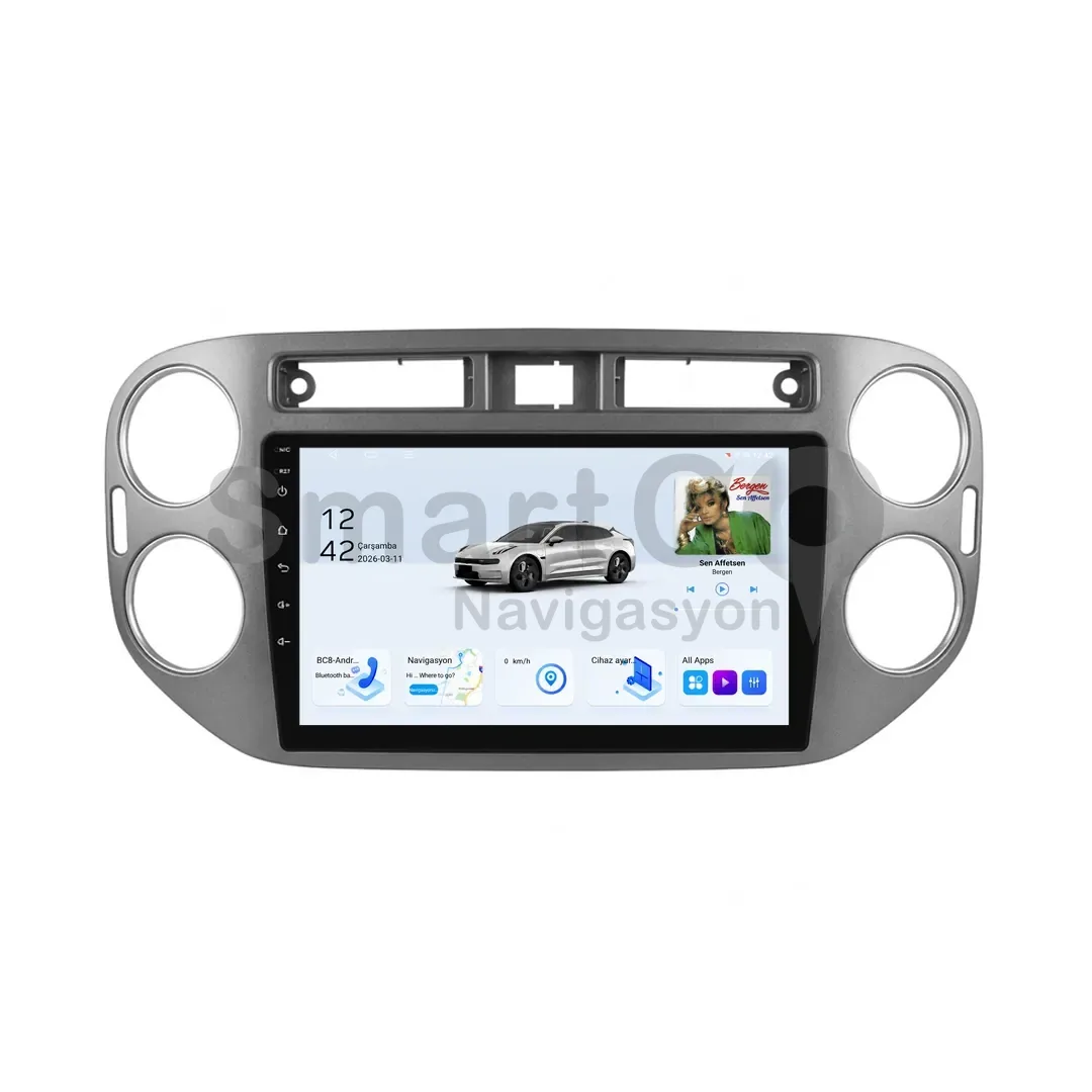 Volkswagen Tiguan Android Multimedya Sistemi (2008-2015) - 9 İnç