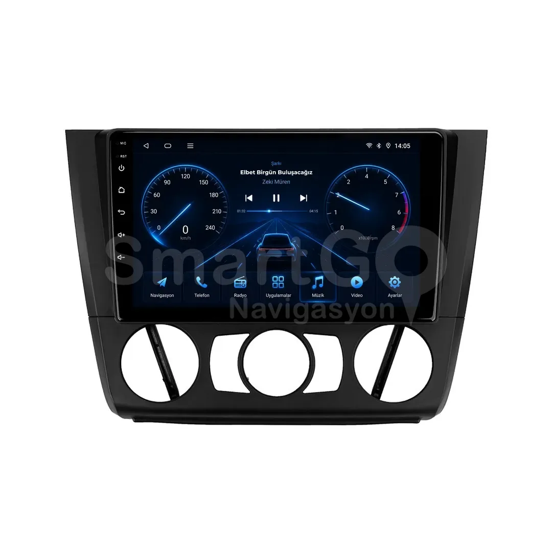 BMW 1 Series Android Multimedya Sistemi (2004-2011) - Manuel 9 İnç