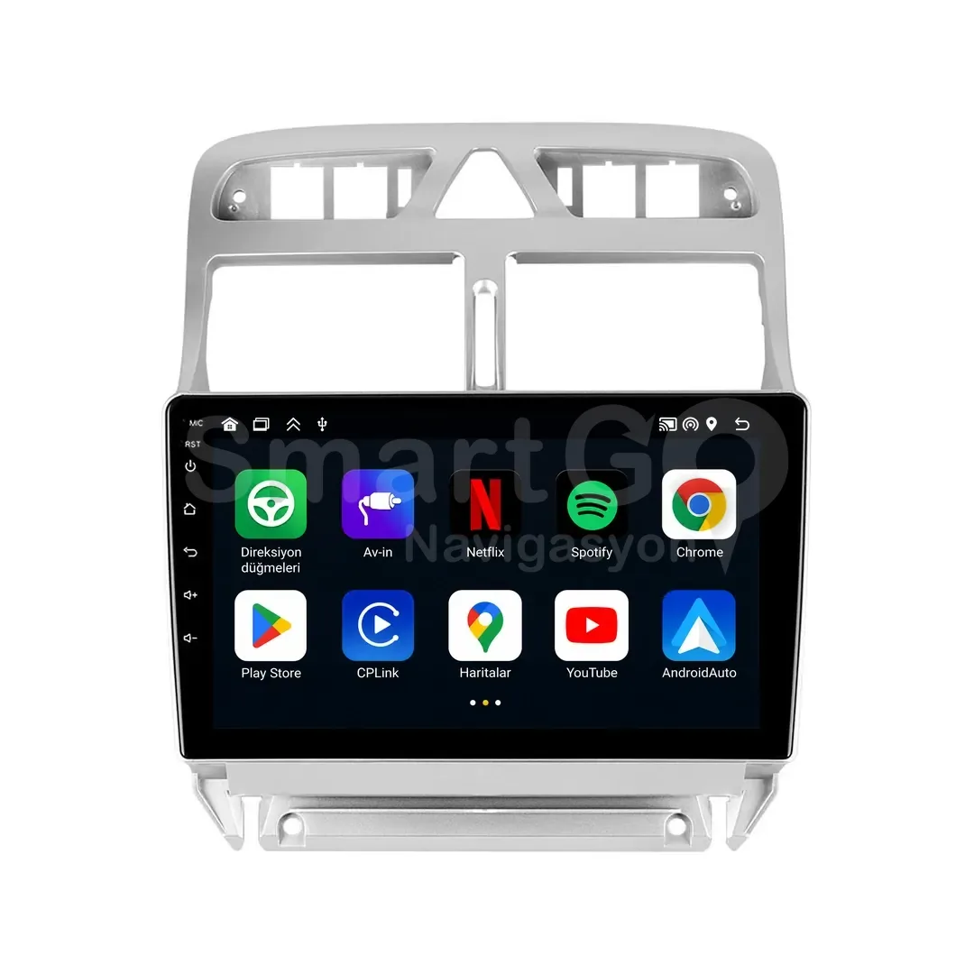Peugeot 307 Android Multimedya Sistemi (2001-2008) - 9 İnç