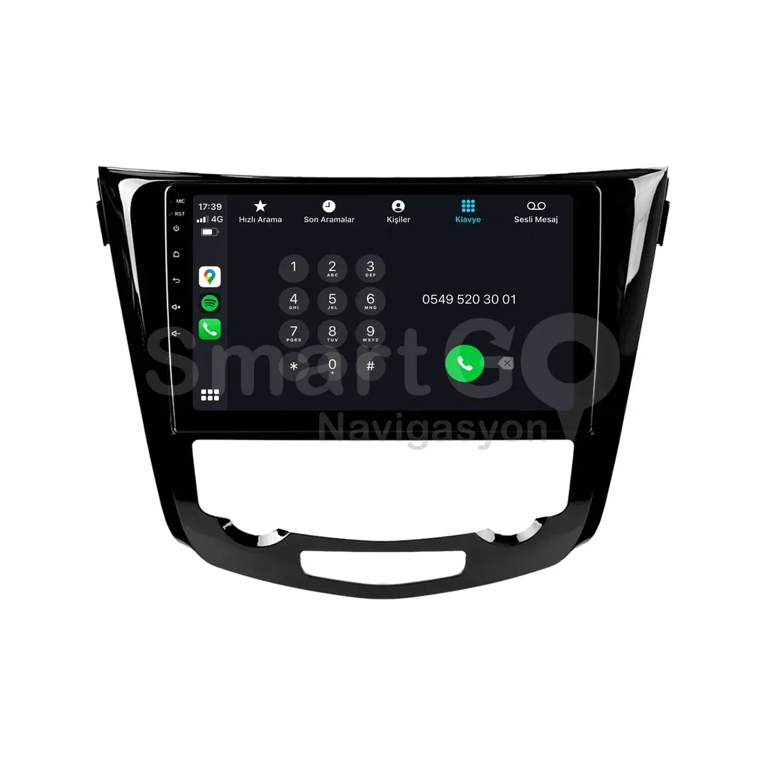 Nissan X-Trail Android Multimedya Sistemi (2014-2021) - Qashqai Dijital 10 İnç
