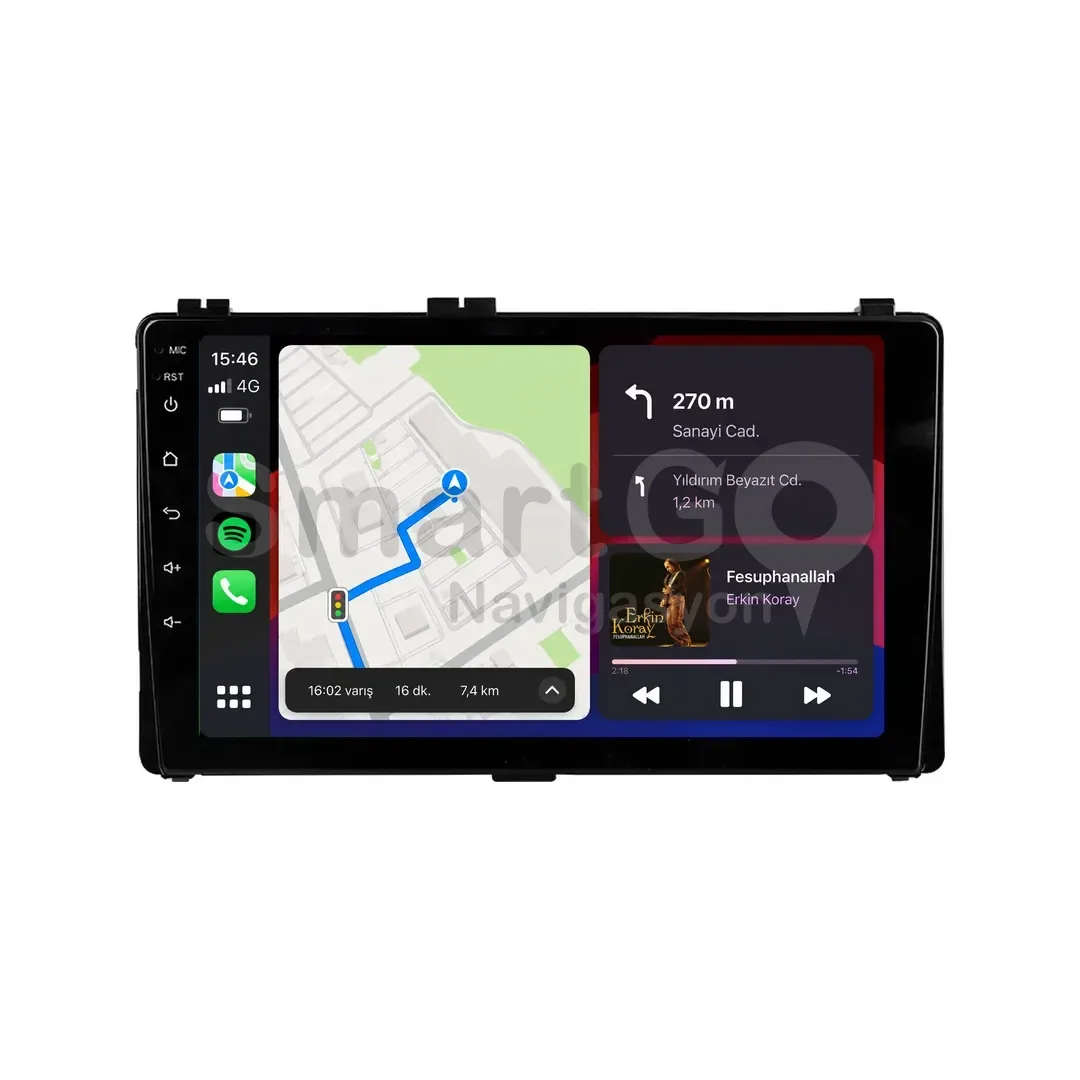 Toyota Auris Android Multimedya Sistemi (2015-2018) - 9 İnç