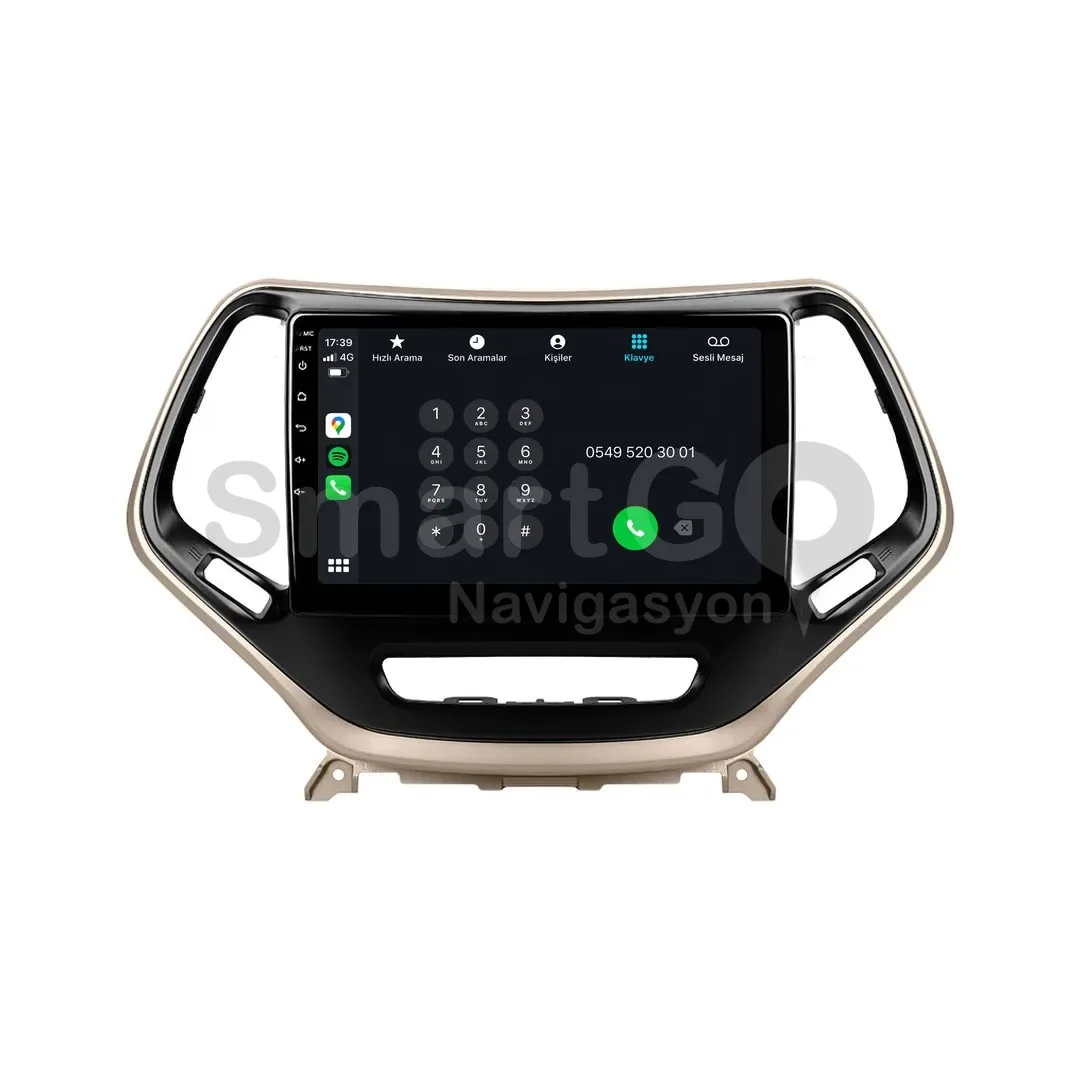 Jeep Cherokee Android Multimedya Sistemi (2014-2015) - 10 İnç Bej