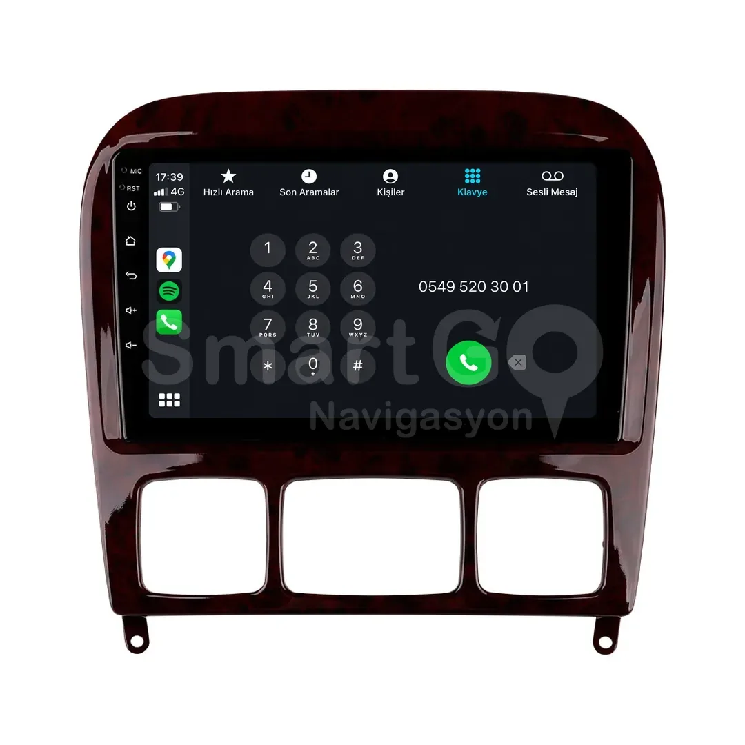 Mercedes S-Class Android Multimedya Sistemi (1999-2005) - 9 İnç