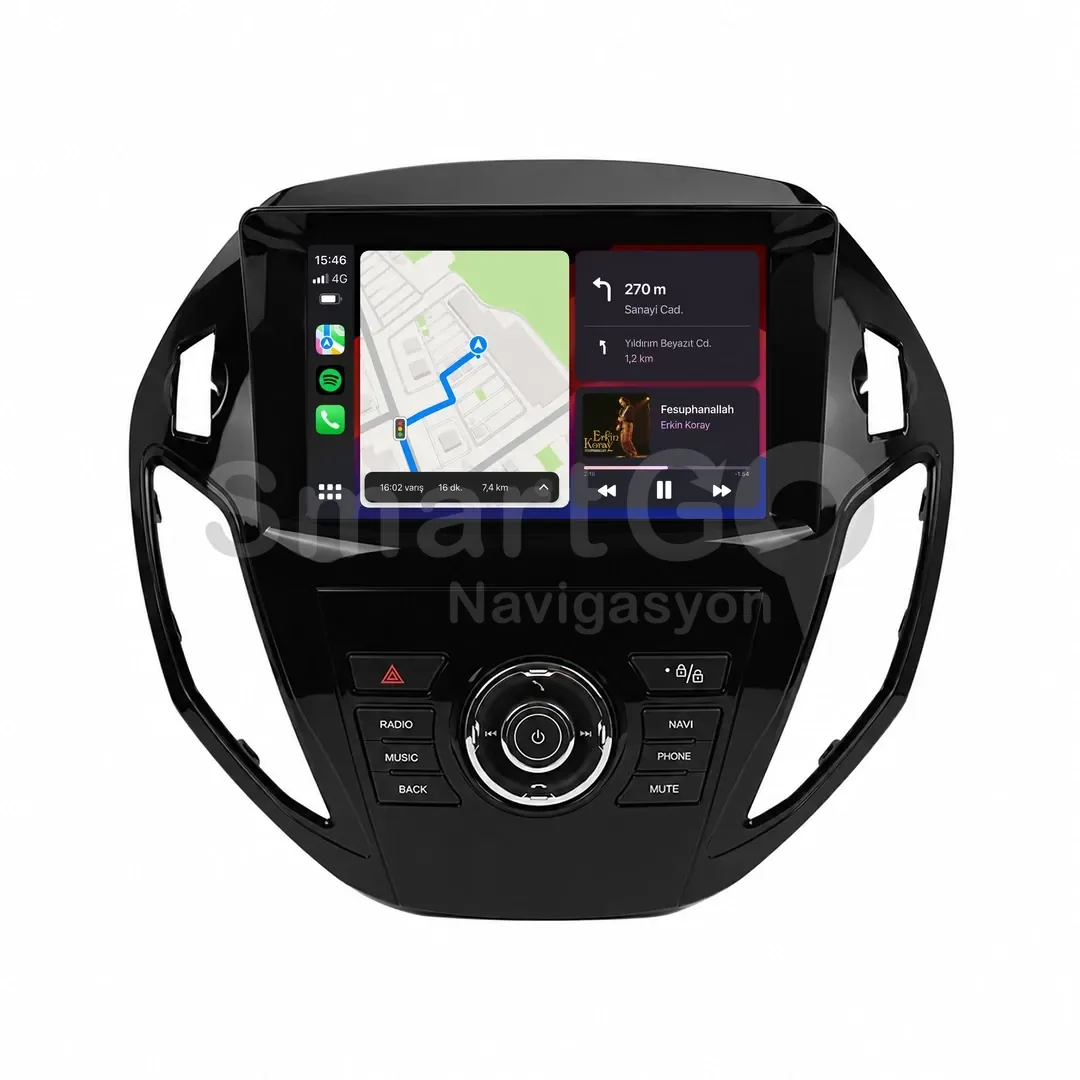 Ford Tourneo Courier Android Multimedya Sistemi (2014-2023) - 9 İnç Ekranlı