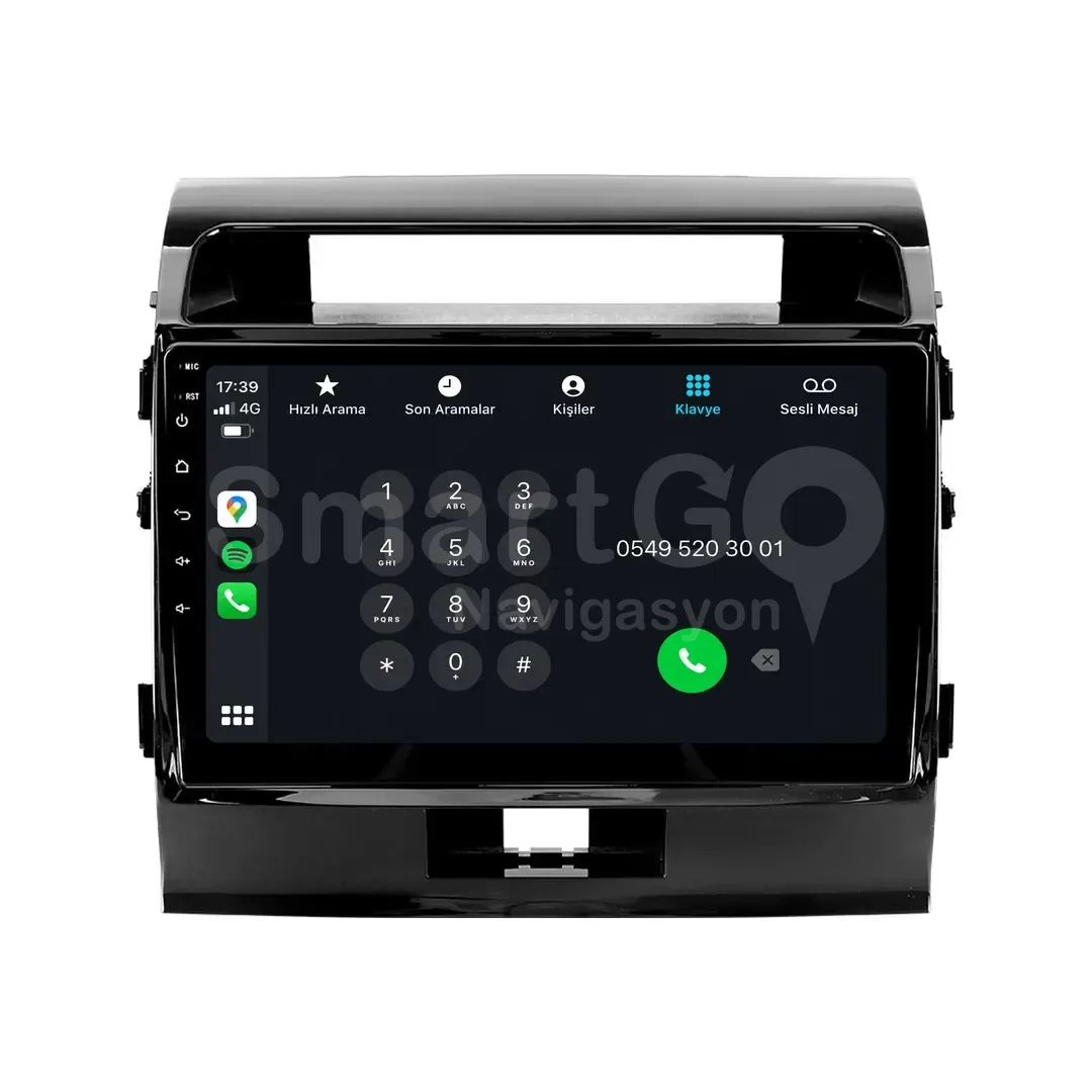 Toyota Land Cruiser Android Multimedya Sistemi (2008-2015) - 10 İnç