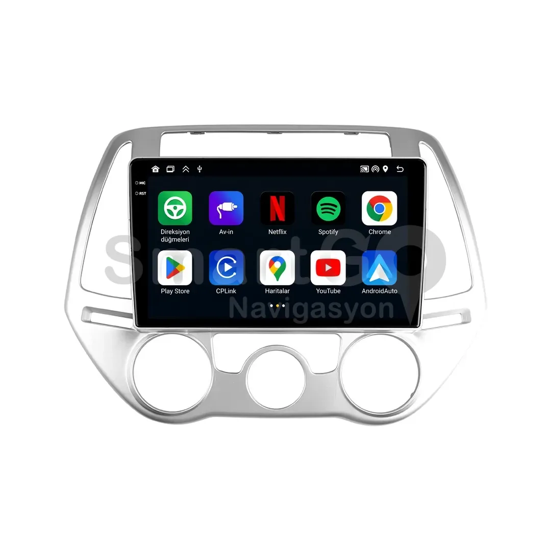 Hyundai i20 Android Multimedya Sistemi (2012-2014) - 9 İnç