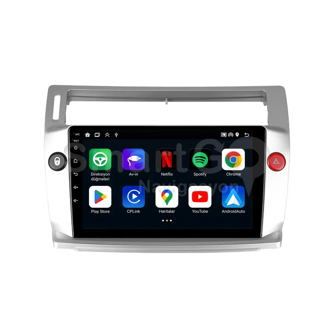 Citroen C4 Android Multimedya Sistemi (2005-2011) - 9 İnç