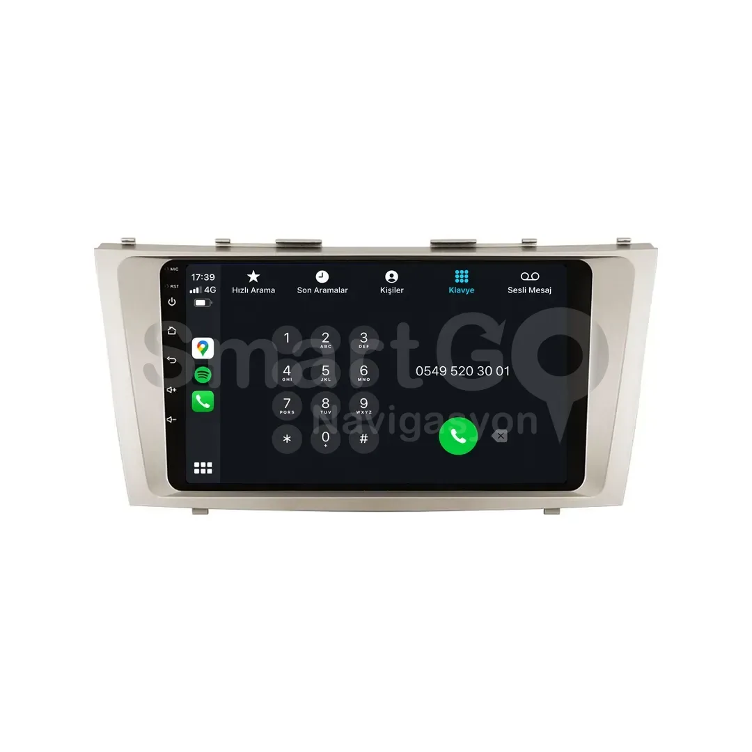Toyota Camry Android Multimedya Sistemi (2007-2012) - 9 İnç