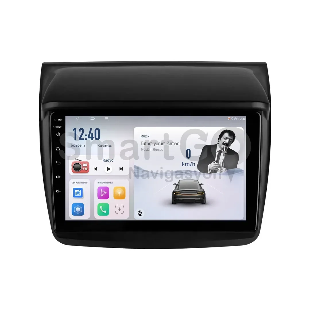 Mitsubishi L200 Android Multimedya Sistemi (2007-2015) - 9 İnç