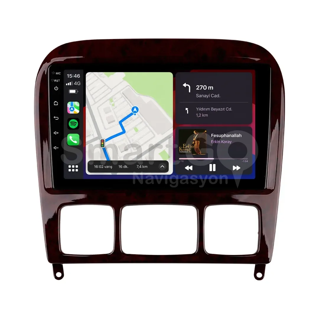 Mercedes S-Class Android Multimedya Sistemi (1999-2005) - 9 İnç