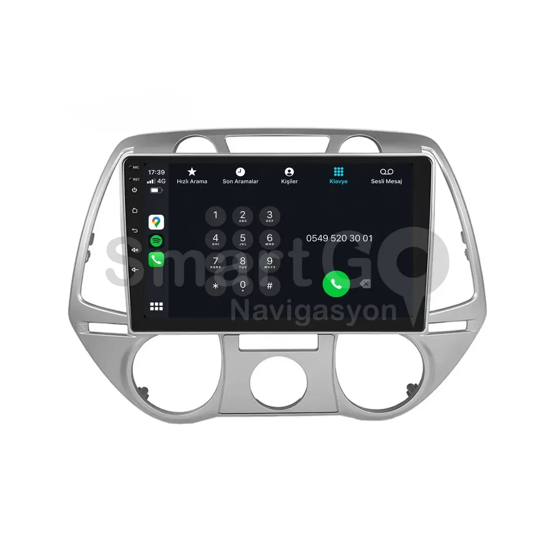 Hyundai i20 Android Multimedya Sistemi (2008-2011) - 9 İnç