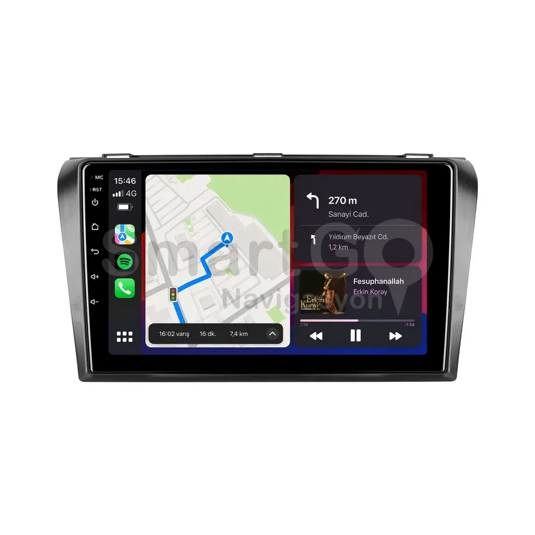 Mazda 3 Android Multimedya Sistemi (2004-2009) - 9 İnç