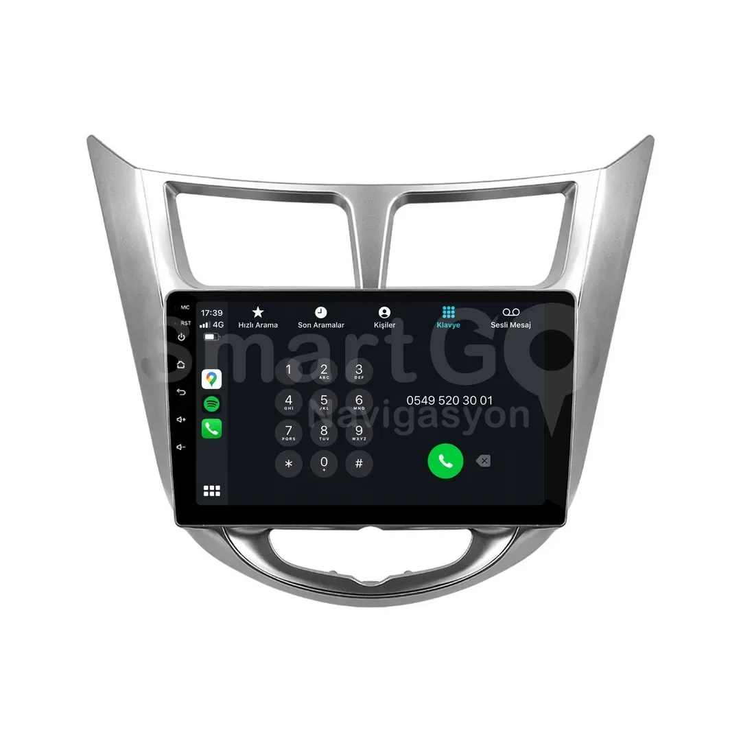 Hyundai Accent Blue Android Multimedya Sistemi (2011-2019) - 9 İnç