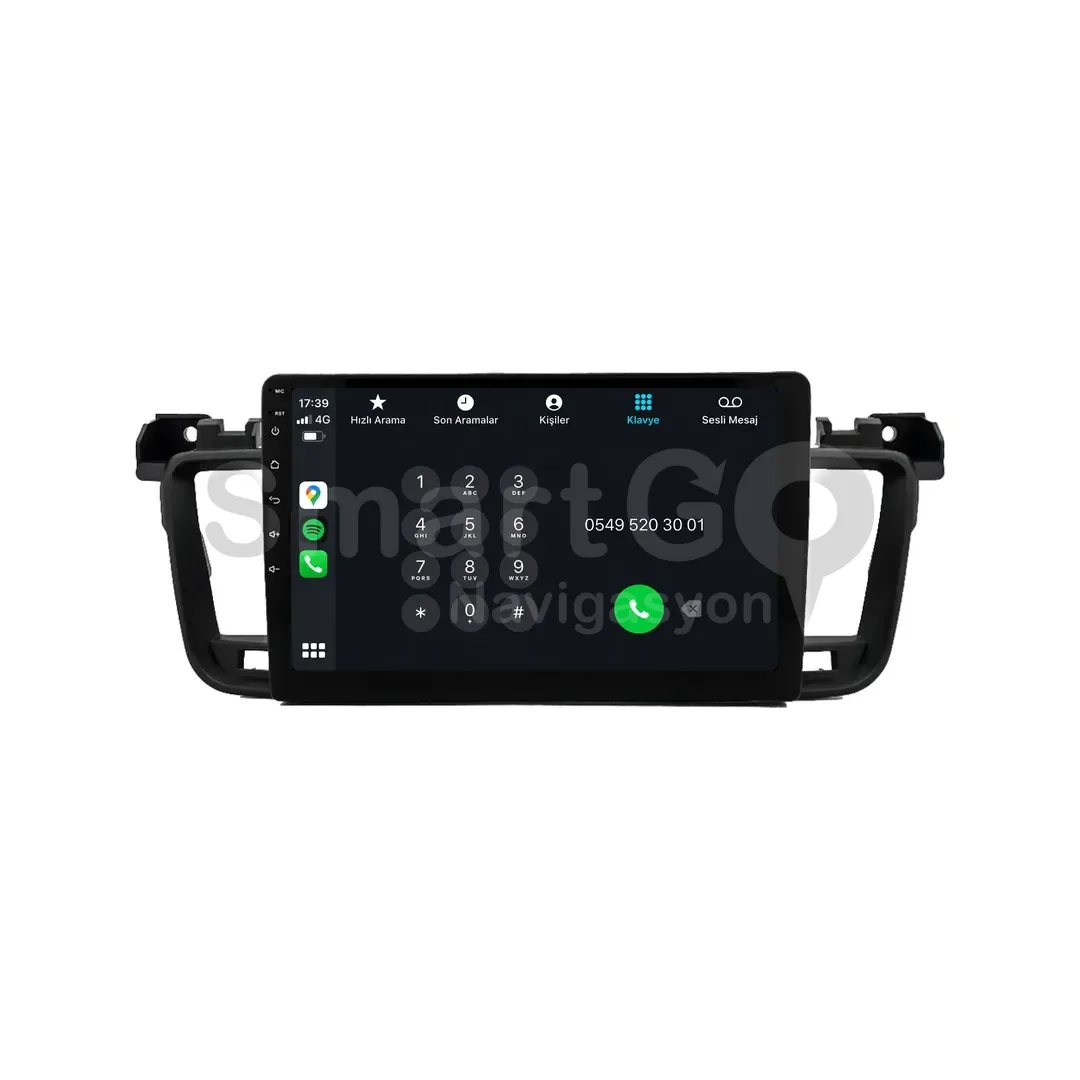Peugeot 508 Android Multimedya Sistemi (2011-2018) - 9 İnç