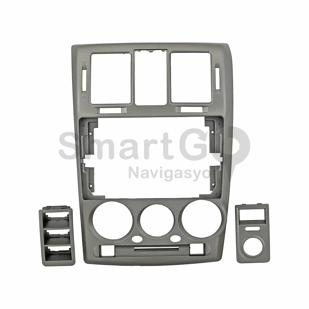 Hyundai Getz 9 İnç 2003-2011 Gri Multimedya Çerçevesi