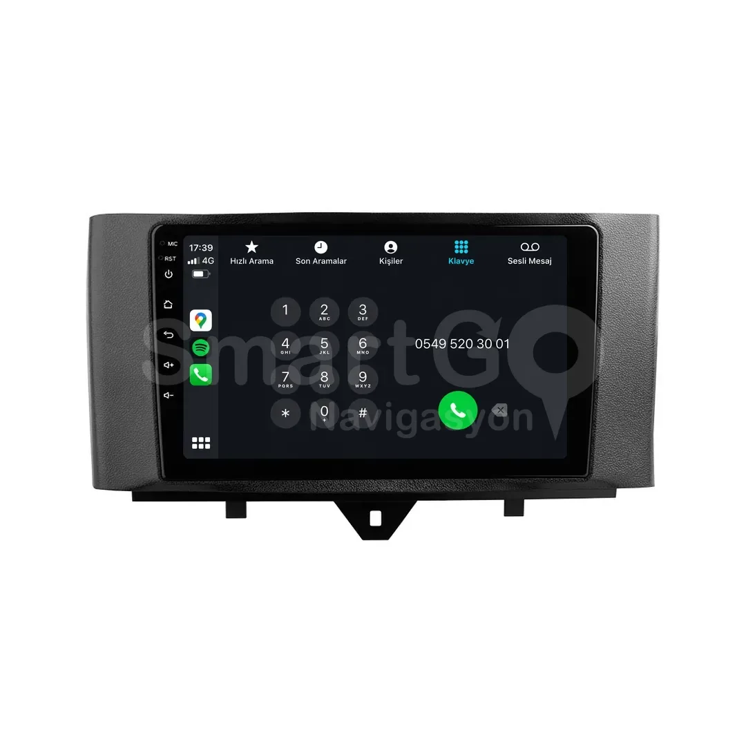 Smart Fortwo Android Multimedya Sistemi (2011-2015) - 9 İnç