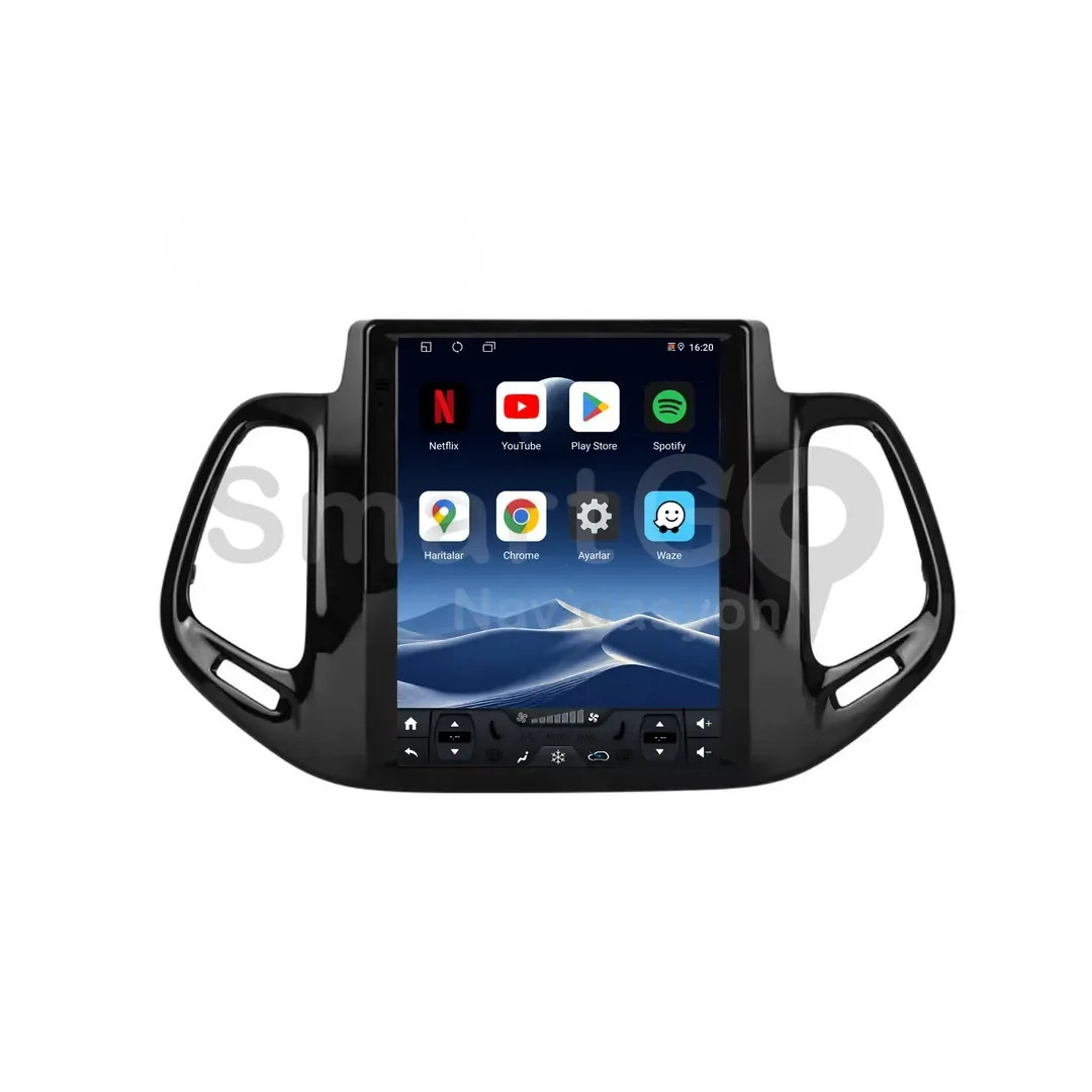 Jeep Compass Android Tesla Multimedya Sistemi (2017-2020) - 9.7 İnç