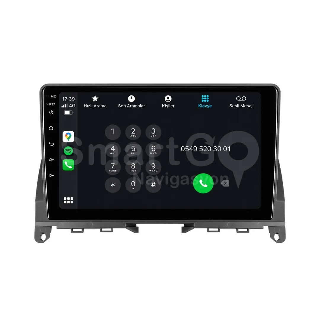 Mercedes C-Class Android Multimedya Sistemi (2007-2011) - 9 İnç