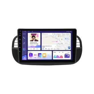 Fiat 500C Android Siyah Multimedya Sistemi (2009-2015) - 500 9 İnç