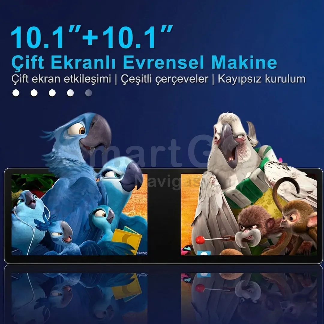 21.6 İnç Command Çift Full Ekran Android Multimedya