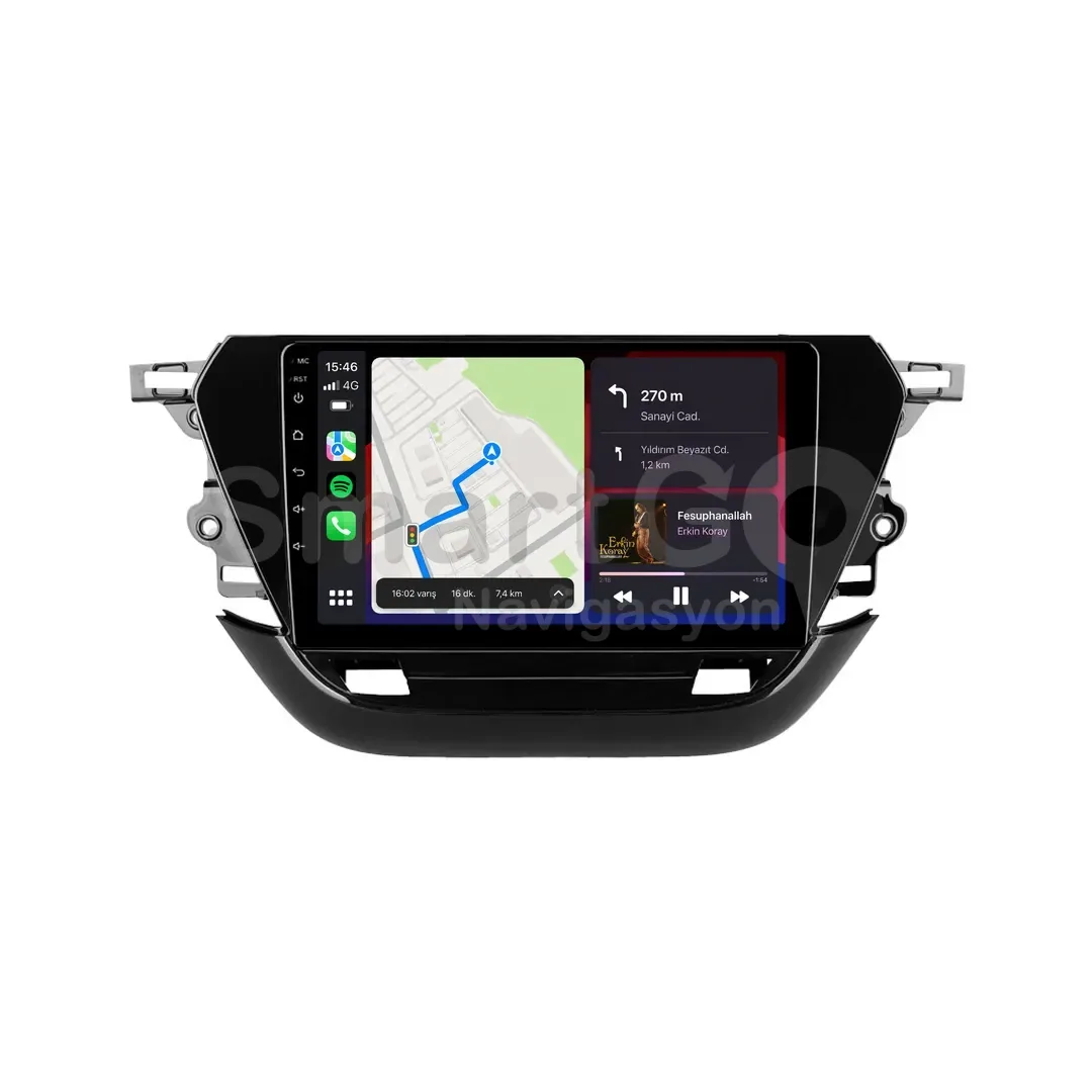 Opel Corsa Android Multimedya Sistemi (2020-2024) - 9 İnç