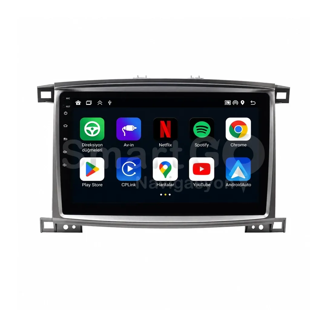 Toyota Land Cruiser Android Multimedya Sistemi (2003-2007) - Lexus LX 470 10 İnç 2000