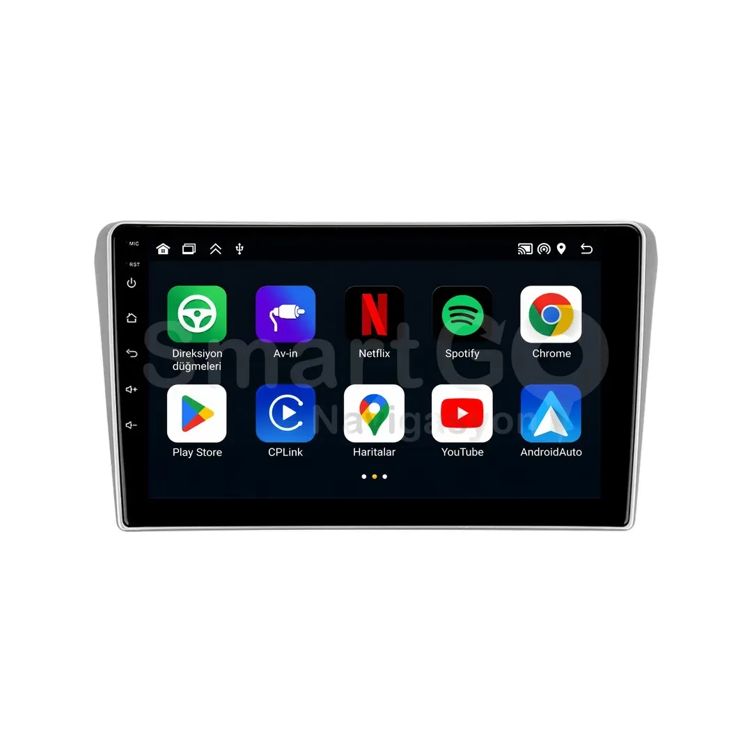 Toyota Avensis Android Multimedya Sistemi (2003-2009) - 9 İnç Gri