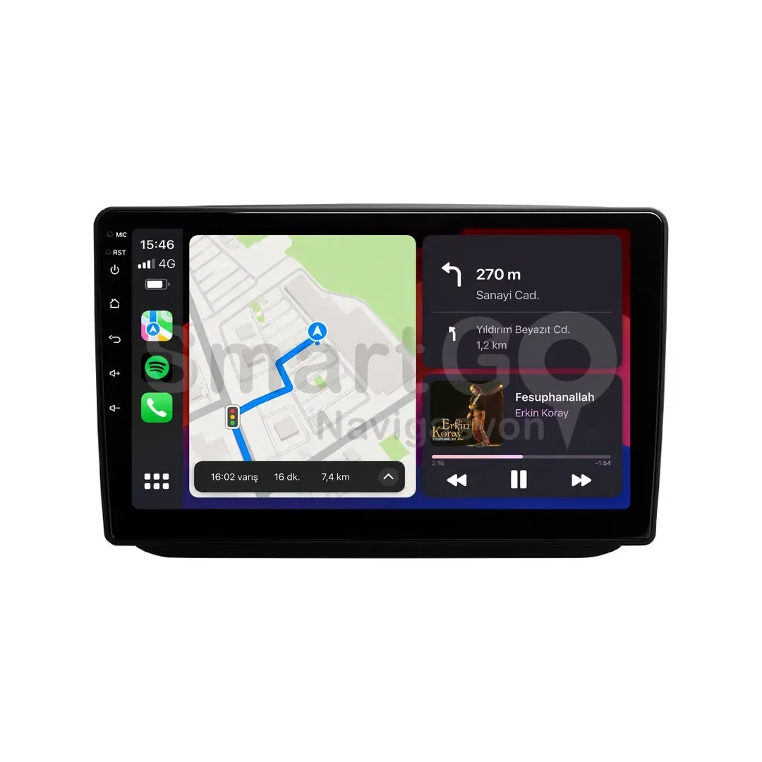 Skoda Fabia Android Siyah Multimedya Sistemi (2008-2014) - 10 İnç