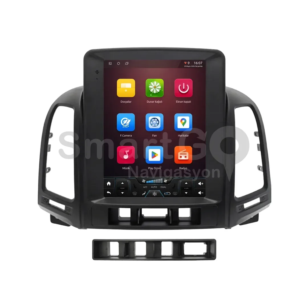 Hyundai Santa Fe Android Tesla Multimedya Sistemi (2006-2011) - 9.7 İnç
