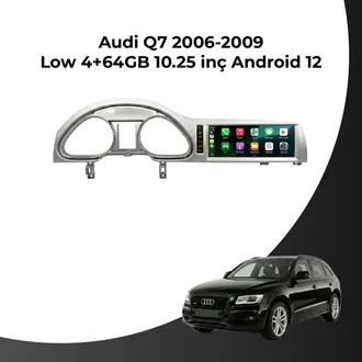 Audi Q7 2006-2009 Low 10.25 İnç 4/64 GB Android Multimedya