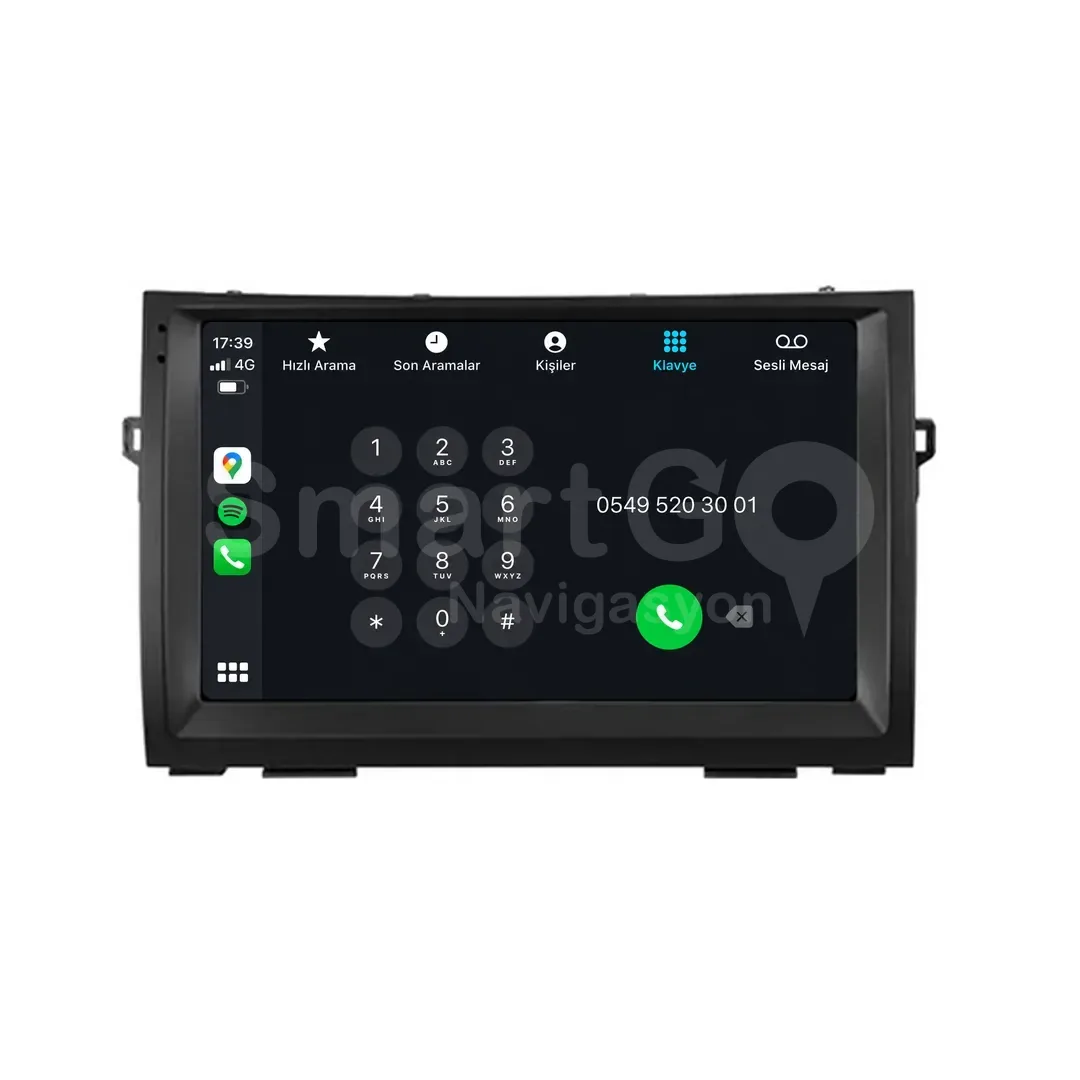 Toyota Prius Android Multimedya Sistemi (2005-2009) - 9 İnç