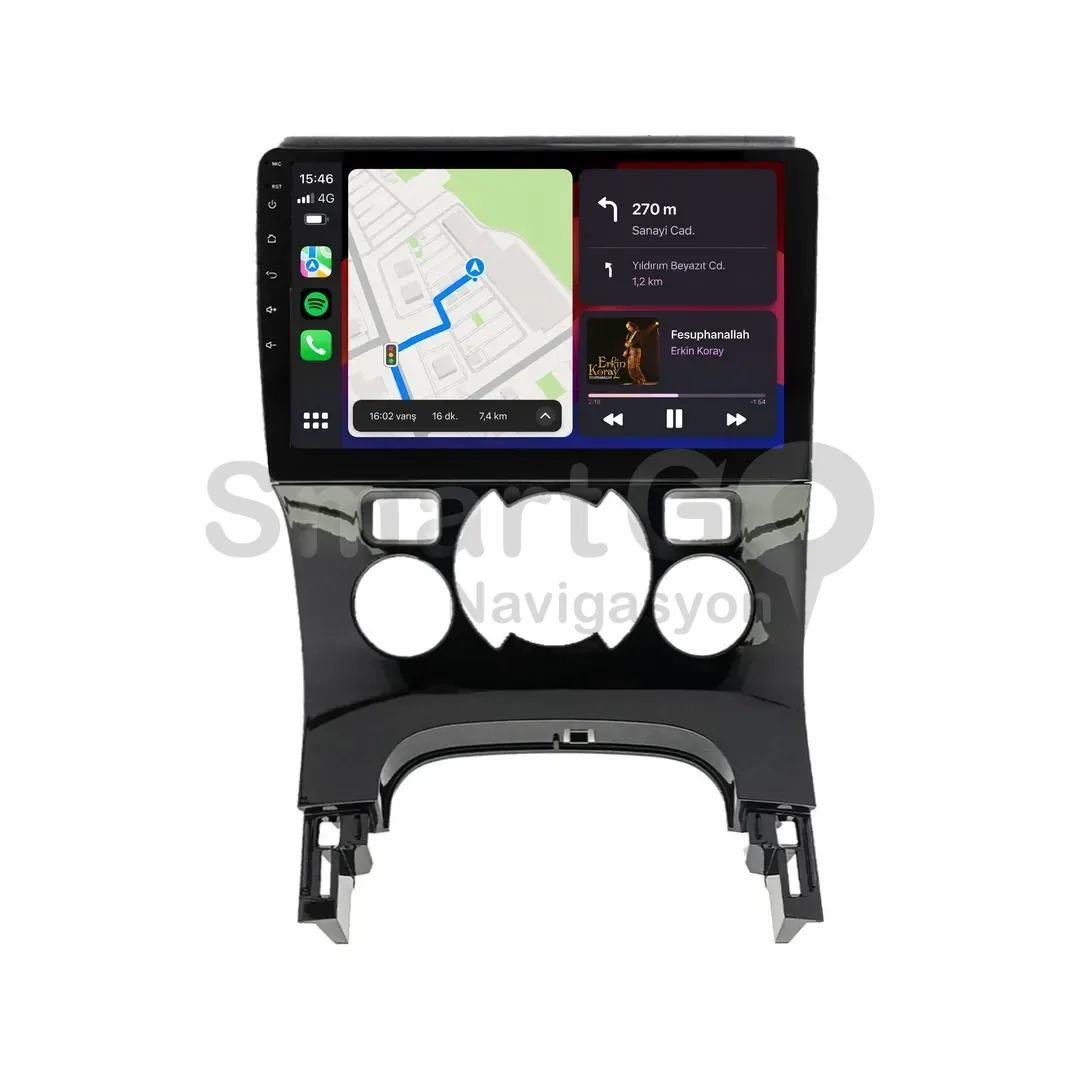 Peugeot 3008 Android Multimedya Sistemi (2009-2015) - Dijital 9 İnç